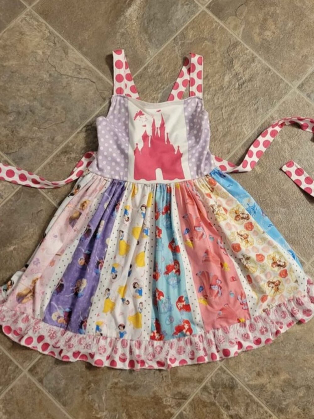 NEW Girls Princess Castle Size 10/12 Twirl Dress